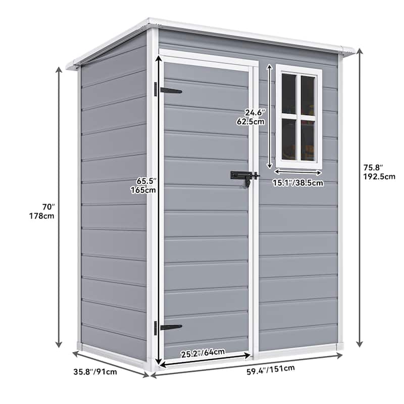 Moasis Plastic Storage Shed