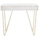 preview thumbnail 31 of 35, SAFAVIEH Raveena 1-Drawer 1-Shelf Hairpin Leg Desk