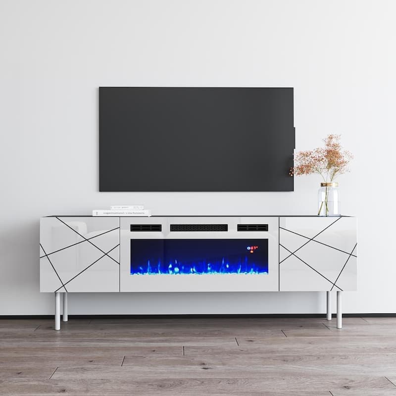 London WH-EF Electric Fireplace 63" TV Stand