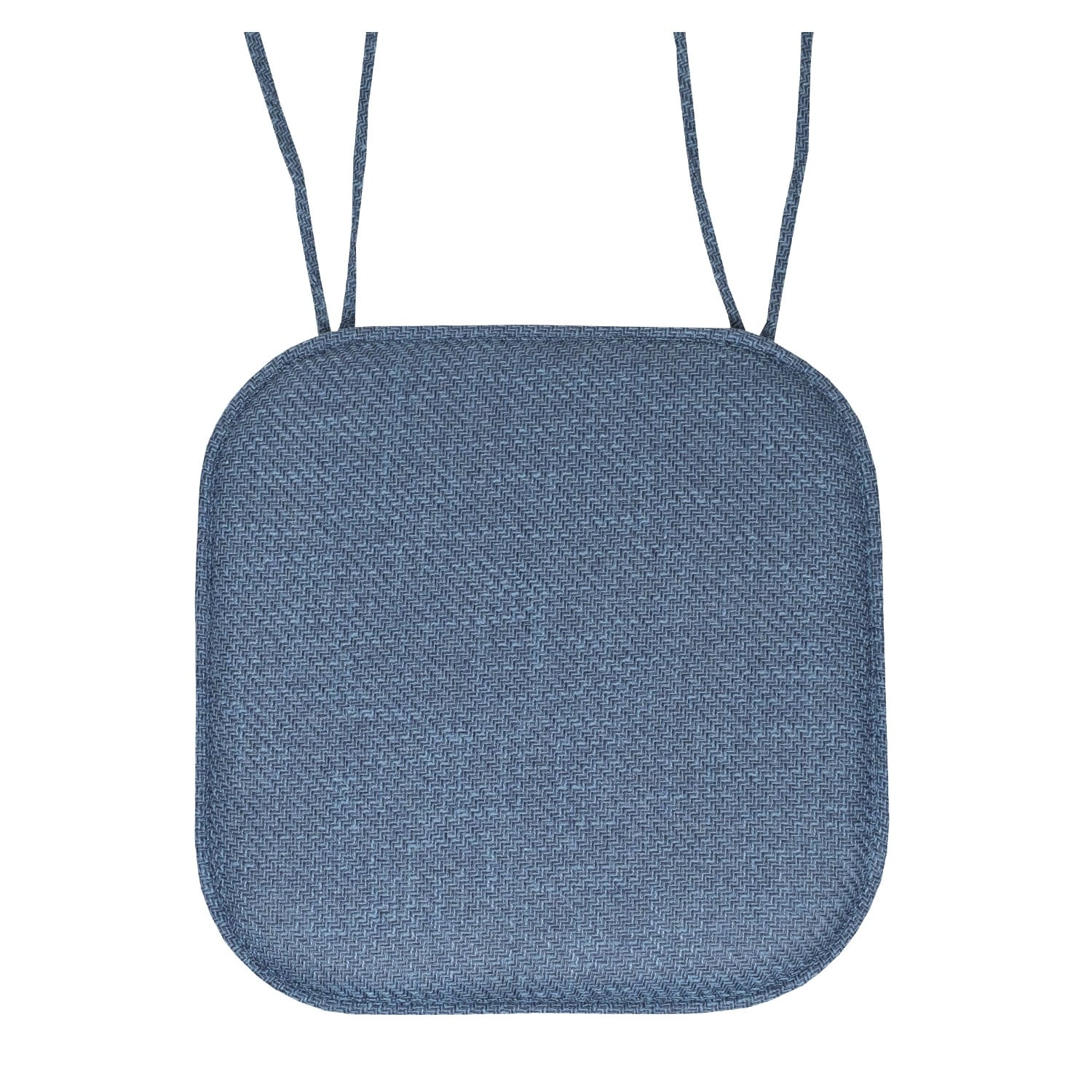 как выглядит Herringbone Memory Foam 16 x 16 Chair Pad With Ties фото