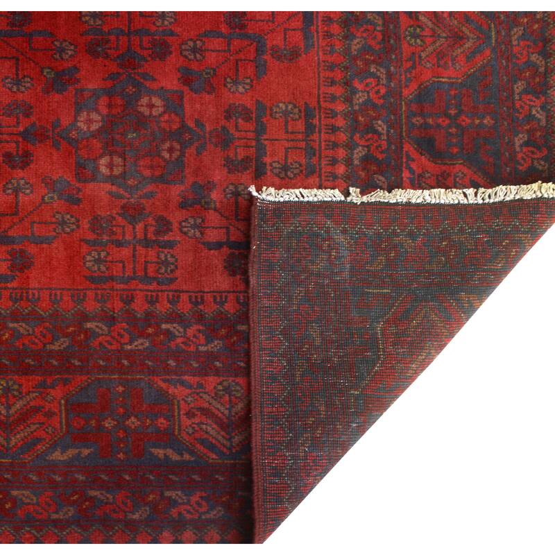 Khal Mohammadi Zarlasht Red/Navy Rug - 6'9" x 9'8"