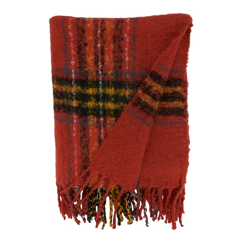 Plaid Design Throw