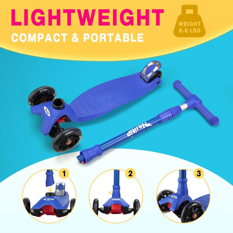 Scooters for Kids Age 3-5 4 Adjustable Height