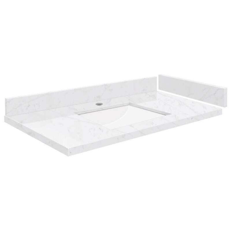 Transolid VT34.5x22-1RU-1 Silestone 35" Quartz Vanity Top with