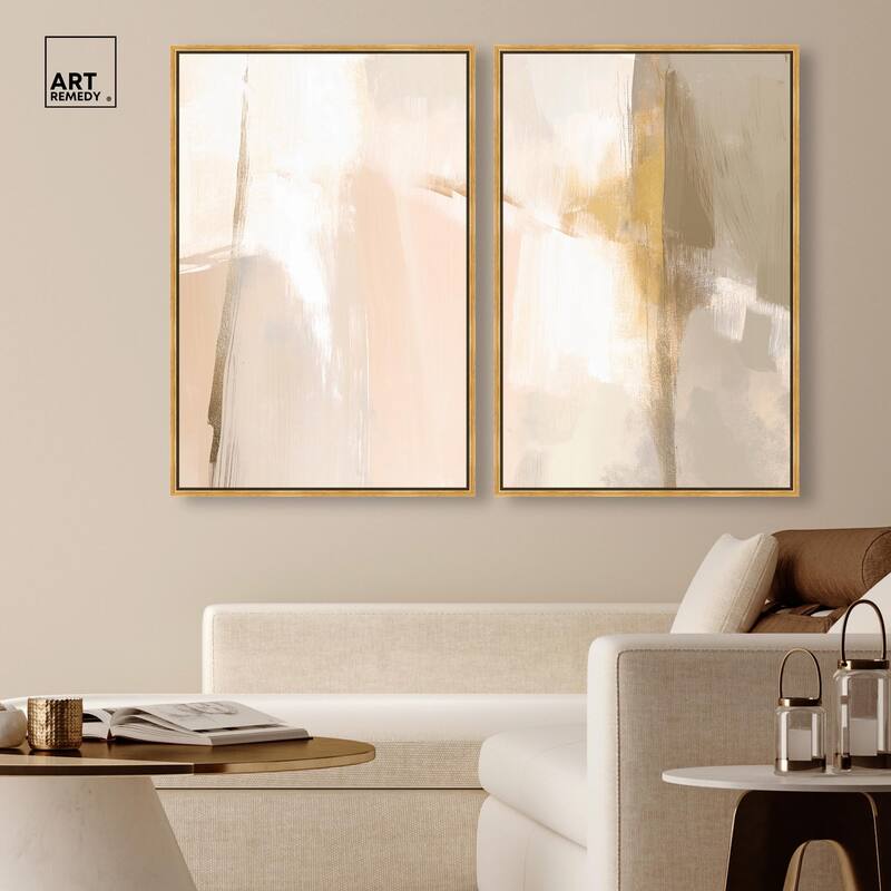 Meditative Hues II Canvas Set of 2 by Art Remedy