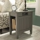 preview thumbnail 5 of 33, AFI Nantucket Chair Side Table with Built-in Charger Grey