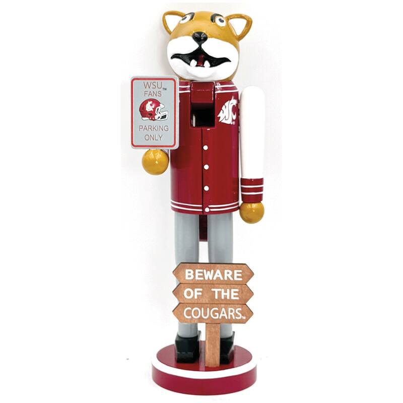 12" WSU Beware of the Cougars Nutcracker