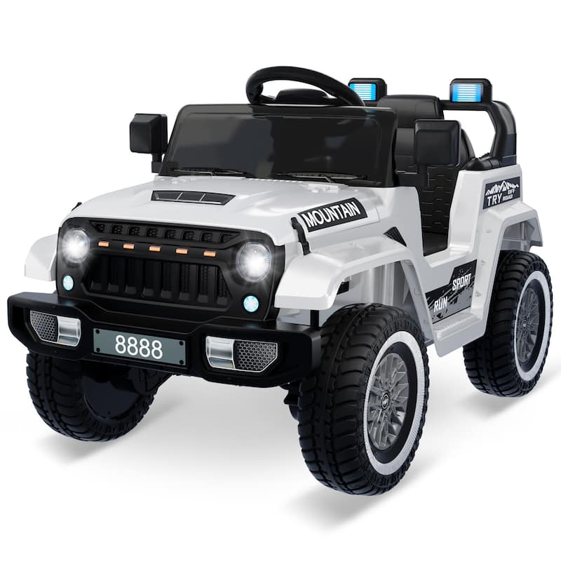 Kids 12V Ride On Car w/Parent Remote Control - White