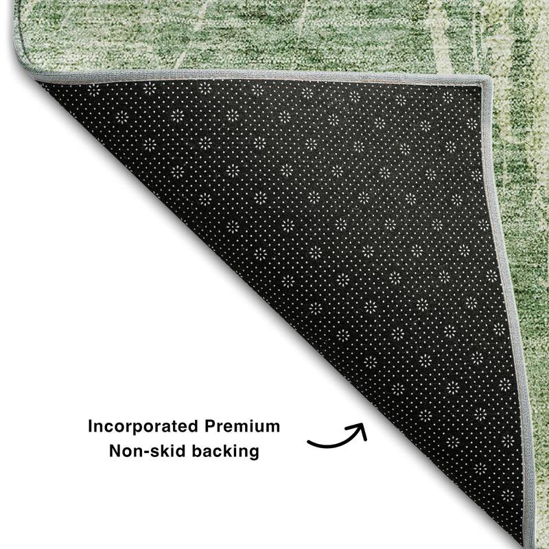 Premium Washable Super Soft Abstract Woodgrain Mayfield Rug