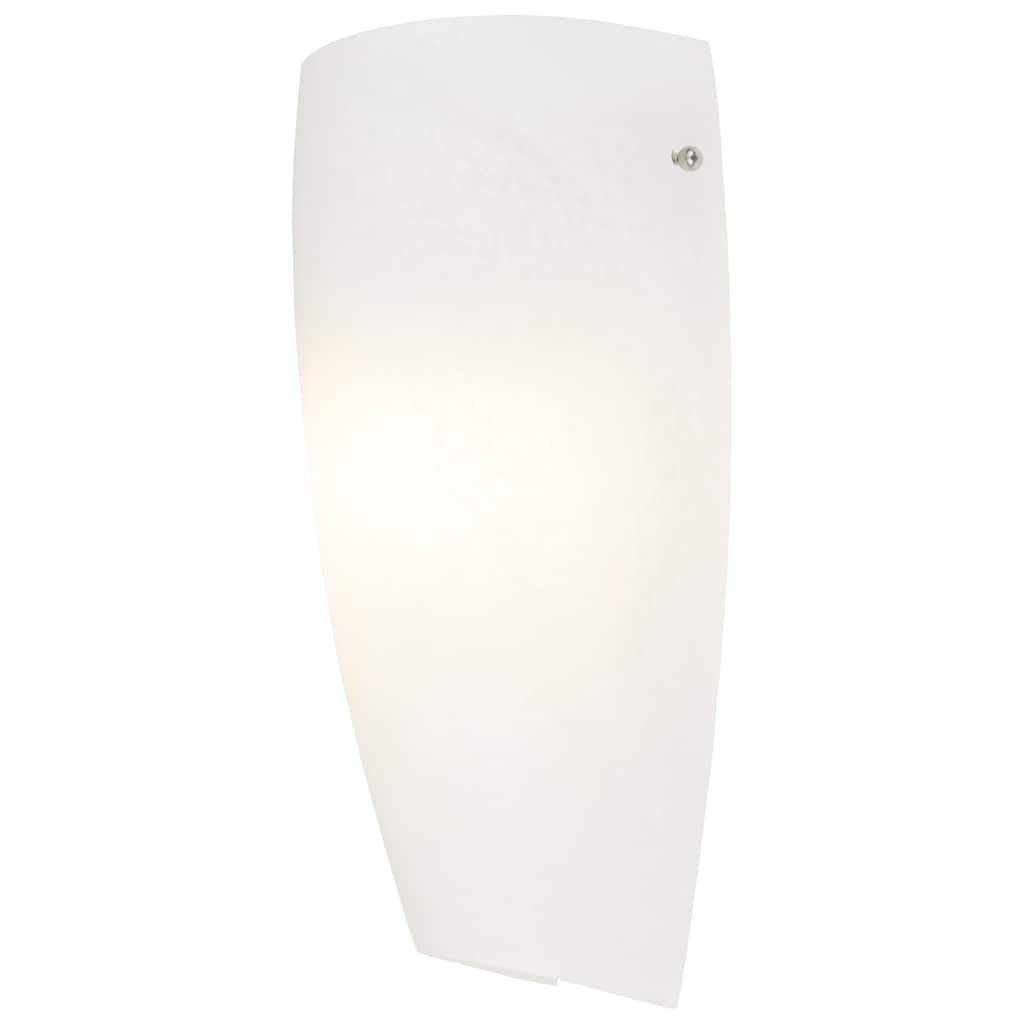 Access Lighting Daphne 1 Light Wall Sconce - Brushed Steel Finish - Alabaster Shade