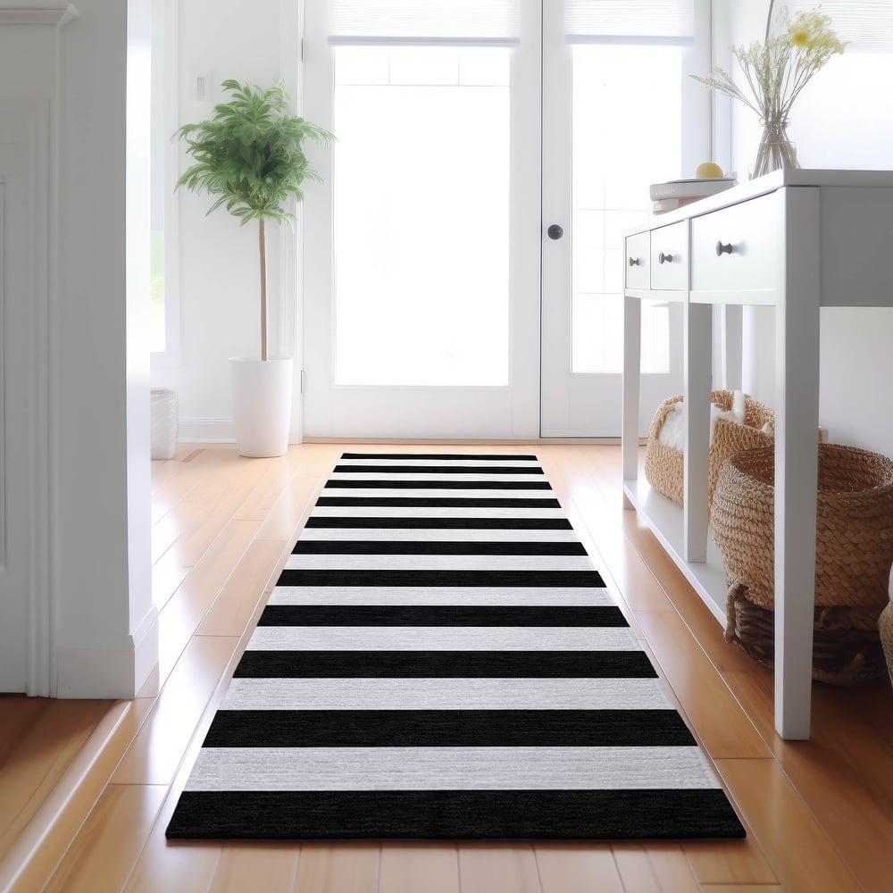 Premium Washable Super Soft Cabana Stripe Mayfield Rug