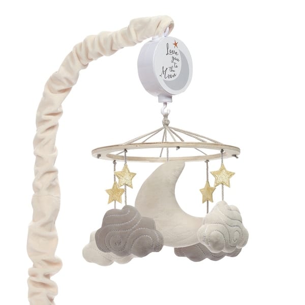 slide 2 of 7, Lambs & Ivy Goodnight Moon Musical Baby Crib Mobile Soother Toy - Stars/Clouds