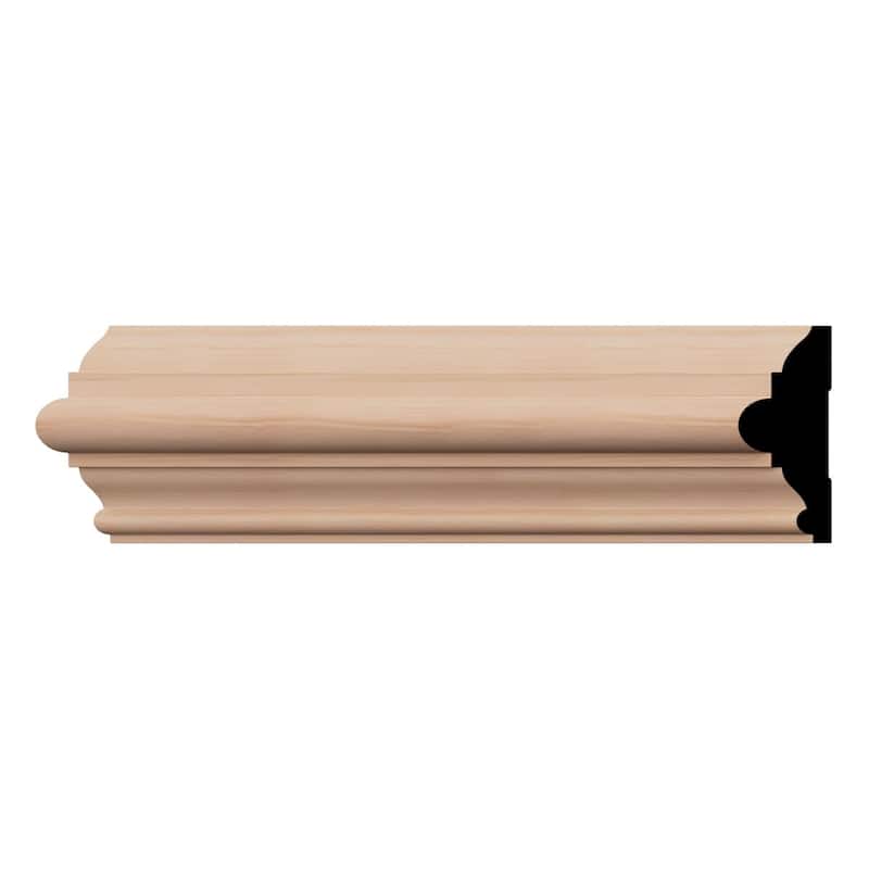 WM300: 1-1/16-in D x 3-in W x 96-in L Americraft Solid Hardwood Stain Grade Chair Rail Moulding - Cherry