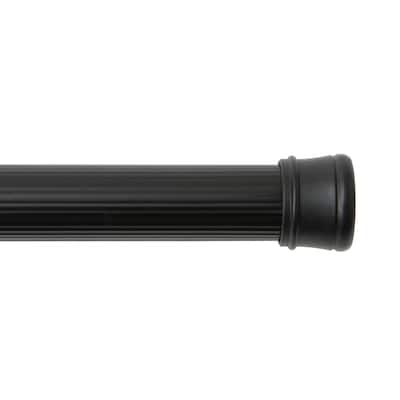 Kenney Twist & Fit No Tools Spring Tension Utility Closet or Shower Curtain Rod, 42-72"