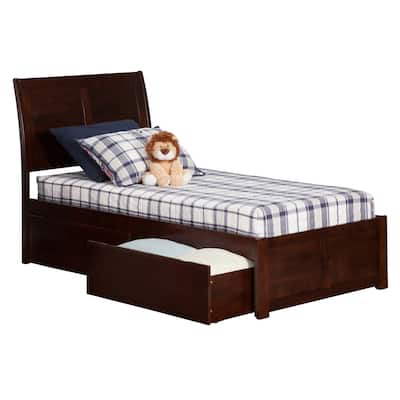 Platform Bed with Storage & Turbo Charger - Headboard, Slats & Rails Included