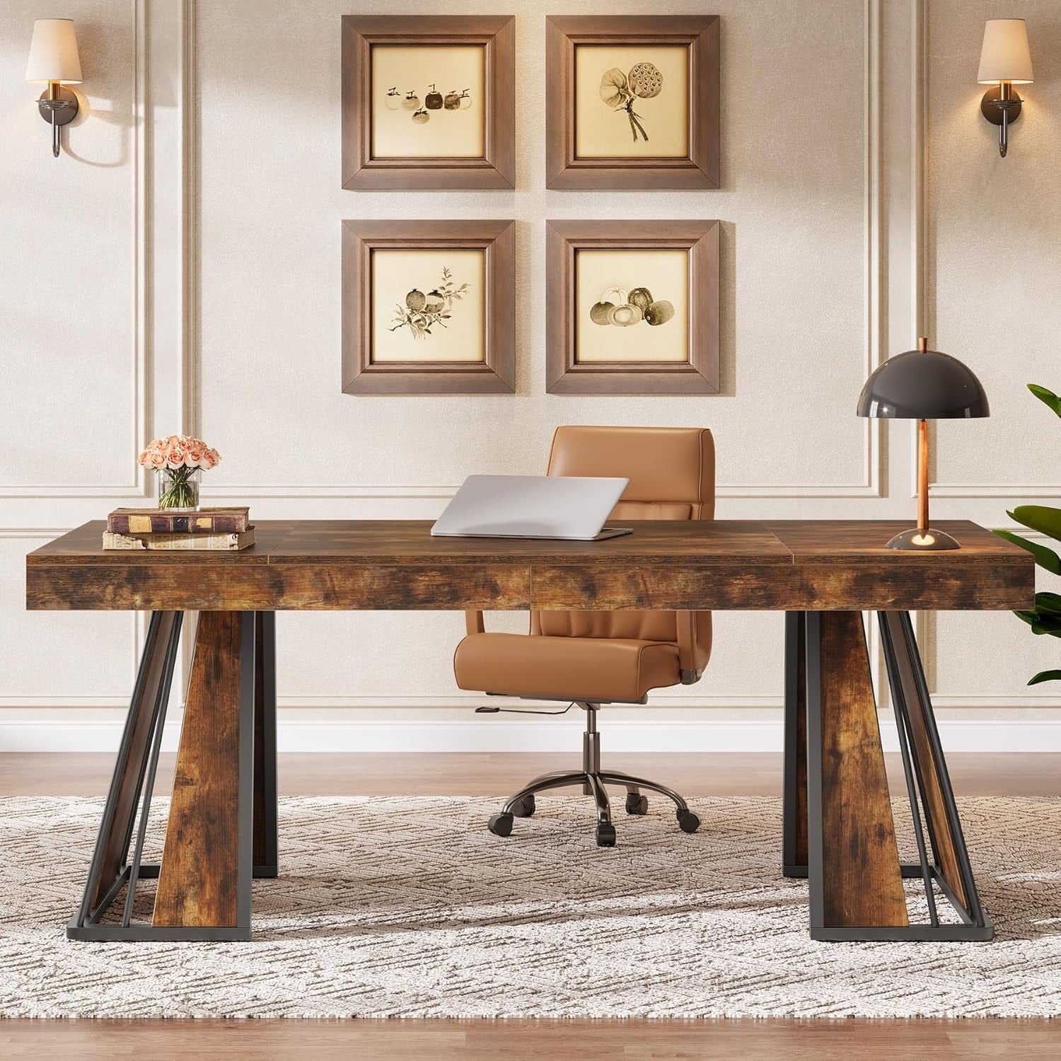 70.9 Inches Executive Desk, Industrial Workstation Conference Table