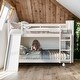 preview thumbnail 13 of 22, Multifunction Full Over Full Bunk Bed With Ladder And Slide White