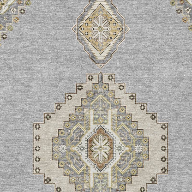 HomeRoots Oriental Traditional Rectangle Outdoor Rug