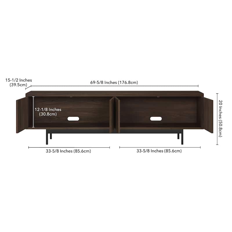 Whitman Rectangular TV Stand for TV's up to 75" - 70" Wide