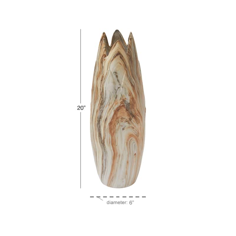 Multi Color Ceramic Marble Decorative Vase