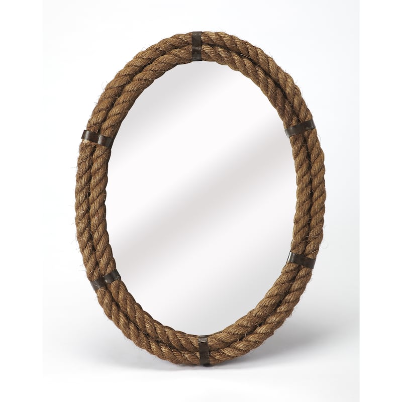 Butler Darby Oval Rope Wall Mirror - N/A