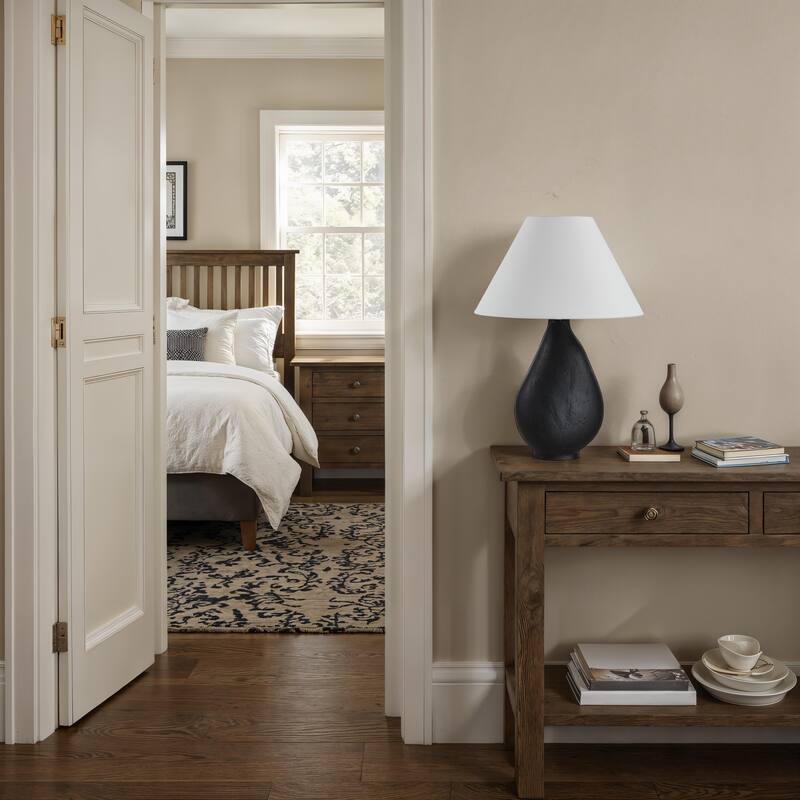 Renwil Sotiria 26.0" Height Table Lamps, Texture Matte Black