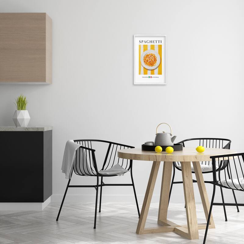 Stupell Traditional Spaghetti Pasta Framed Giclee Art Design By Andreas Magnusson