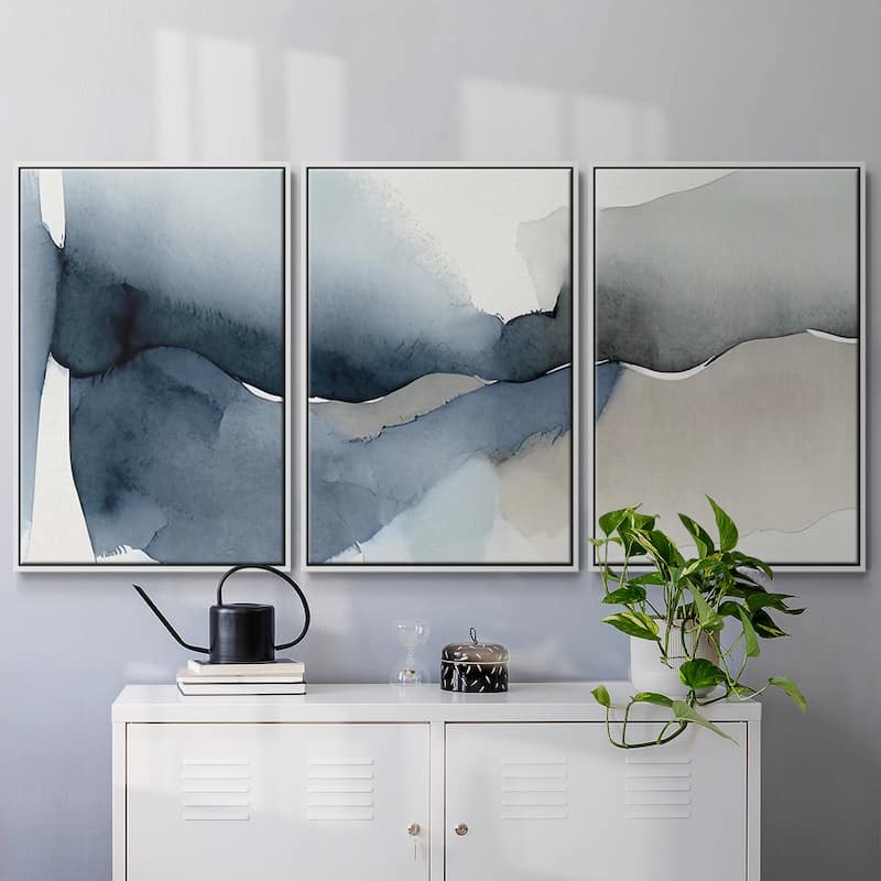 Calm Blue III - Multi Piece Framed Canvas