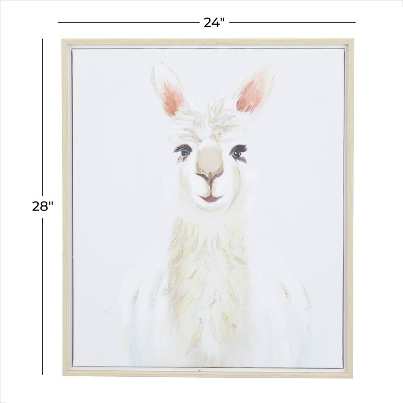 CosmoLiving by Cosmopolitan White Polystone French Country Framed Wall Art