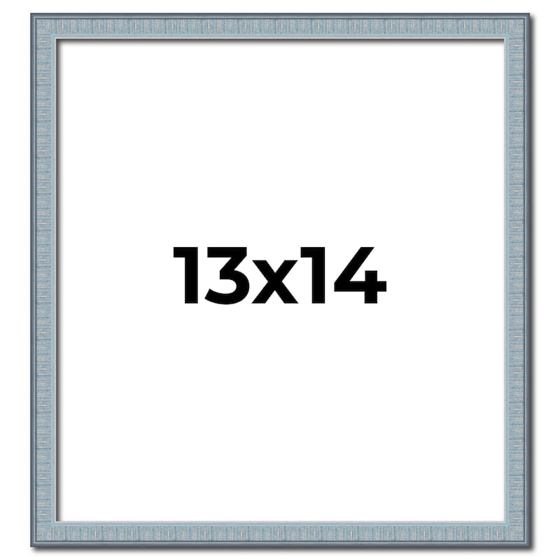 13x14 Frame Rustic Sky Blue Solid Wood Picture Frame | 0.75 Inch