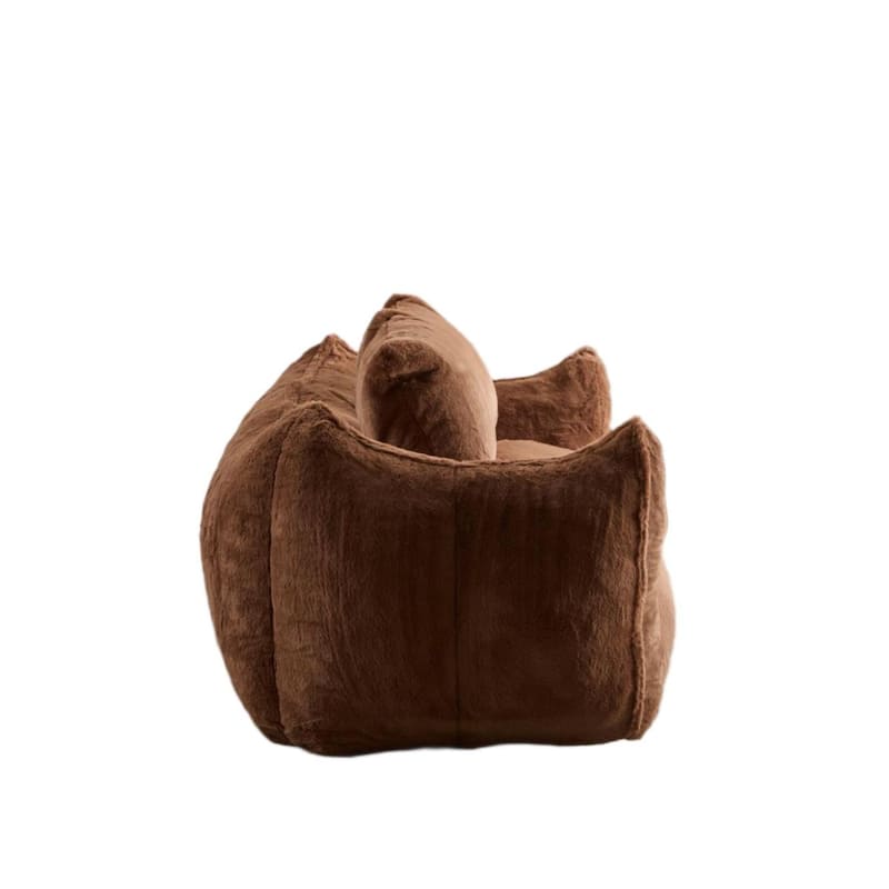 Giant Lazy Bean Bag Couch Chair Ultra Soft Fluffy Loveseat Sofa Chaise Lounge Indoor Cozy Faux Fur Reading Chair with Pillows