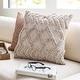 preview thumbnail 4 of 7, Livabliss Audra Bohemian Textured Throw Pillow 18"H x 18"W - Down