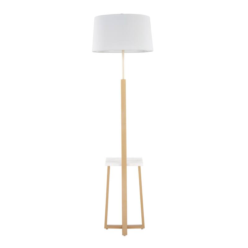 Silver Orchid Pugo Shelf Floor Lamp
