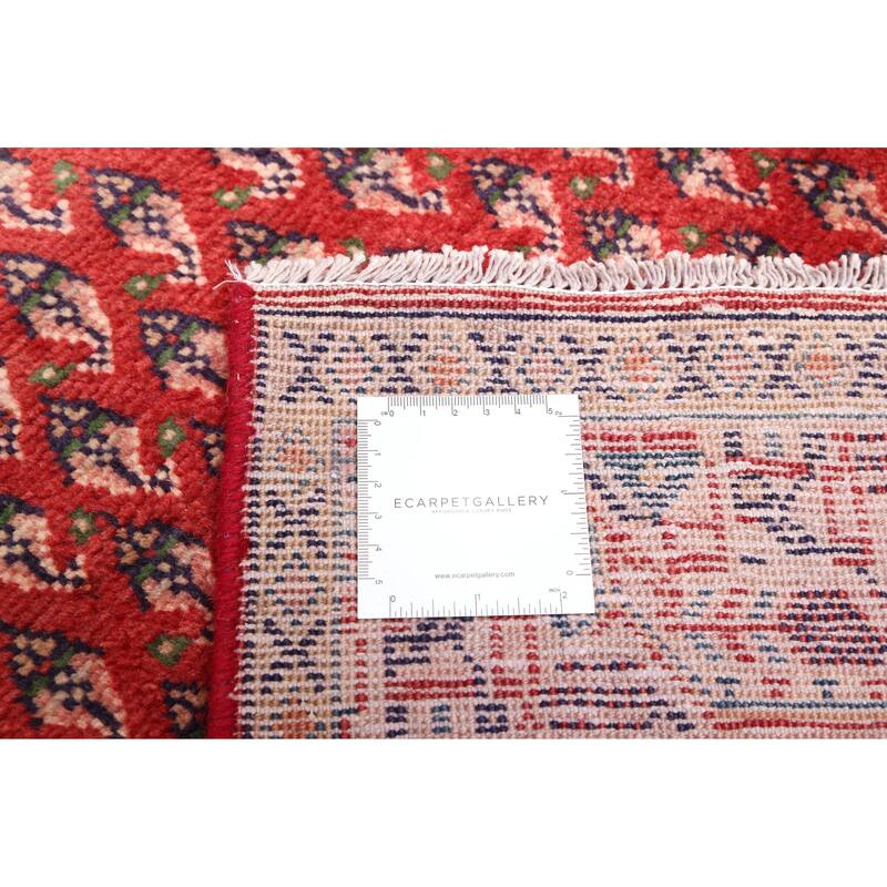 ECARPETGALLERY Hand-knotted Andelz Red Wool Rug - 4'4 x 10'8