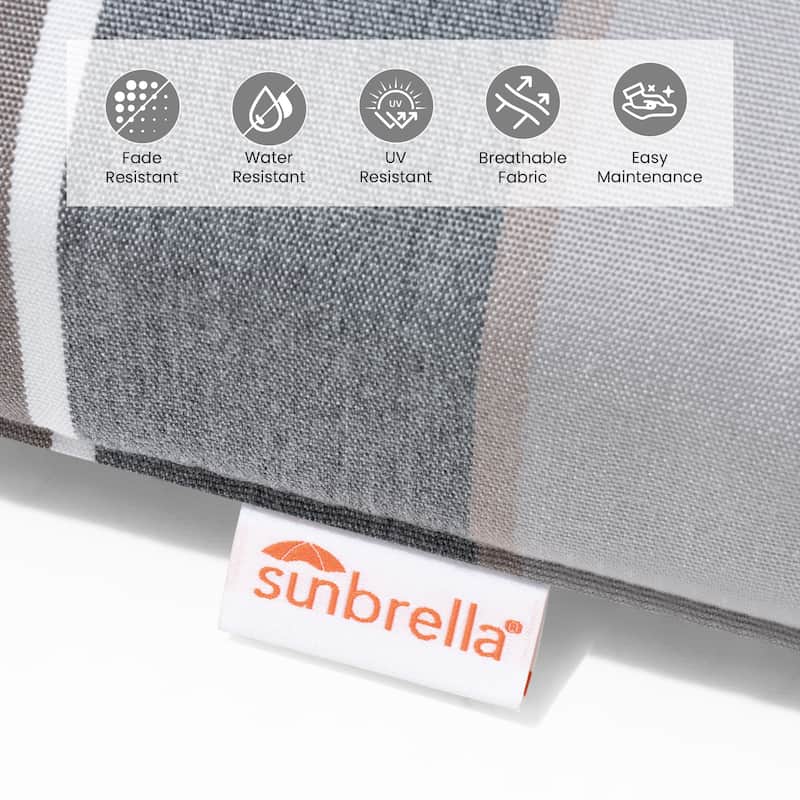 Outdoor Premium All-Aluminum Bar Height Bar Stools with Sunbrella Cushions