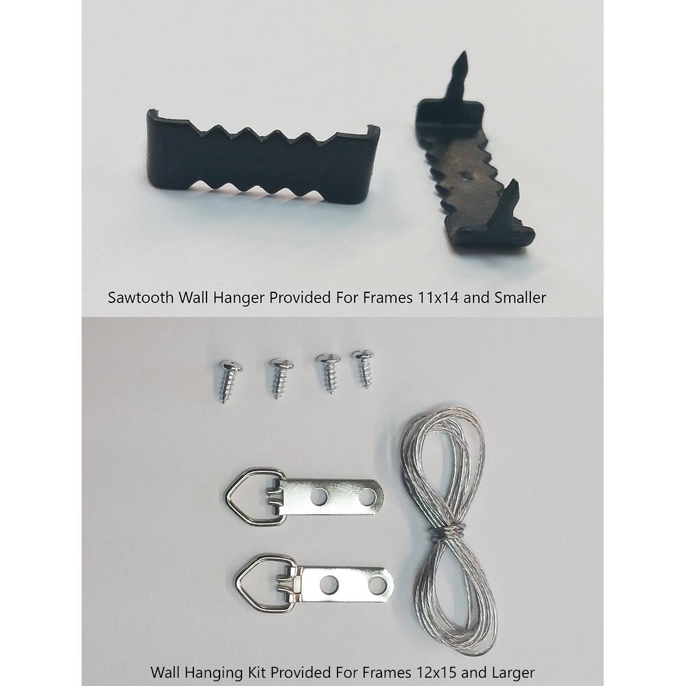 8x10 Ornate Gold Complete Wood Picture Frame with UV Acrylic, Foam