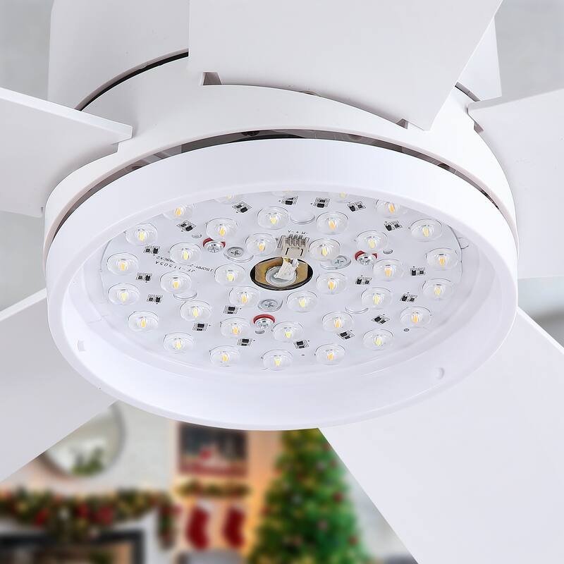 41 and 46 Inches Flush Mount Ceiling Fan with Light and Remote