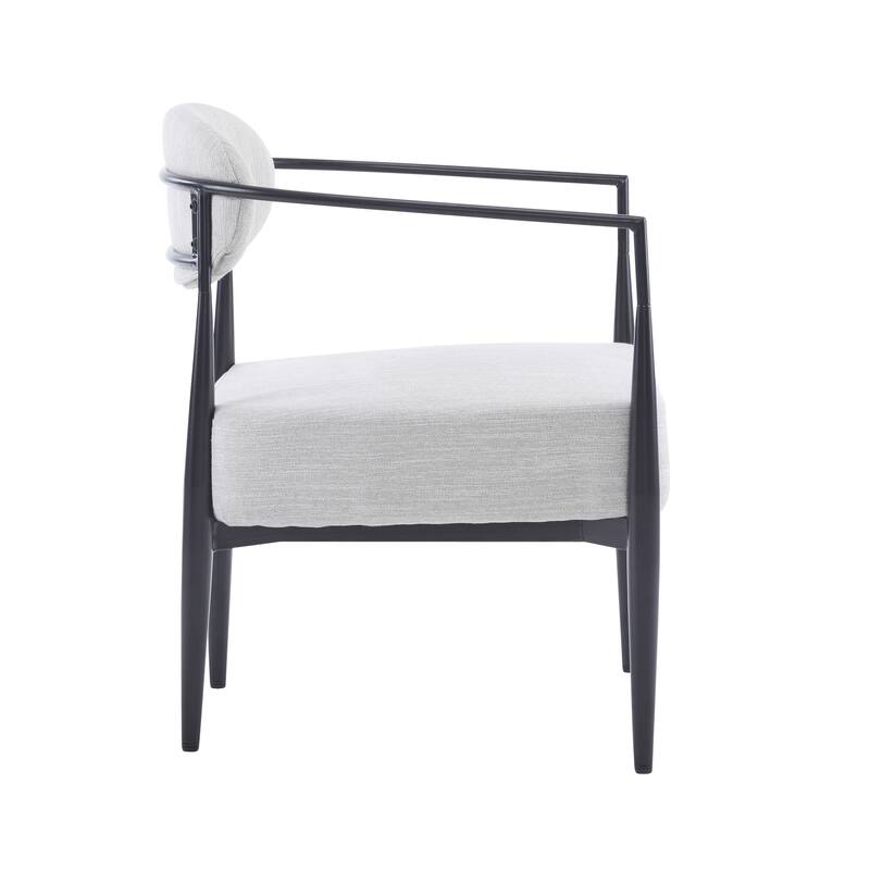 Christopher Knight Home - Amelia Mid-Century Modern Upholstered Accent Armchair with Sturdy Tapered Legs