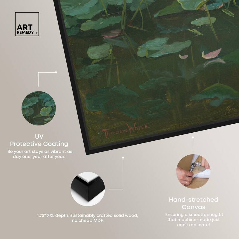 Theodore Wores Lotus Canvas by Art Remedy