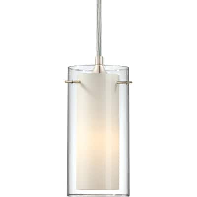 Volume Lighting Esprit 1-Light Brushed Nickel Mini Hanging Pendant - Brushed Nickel