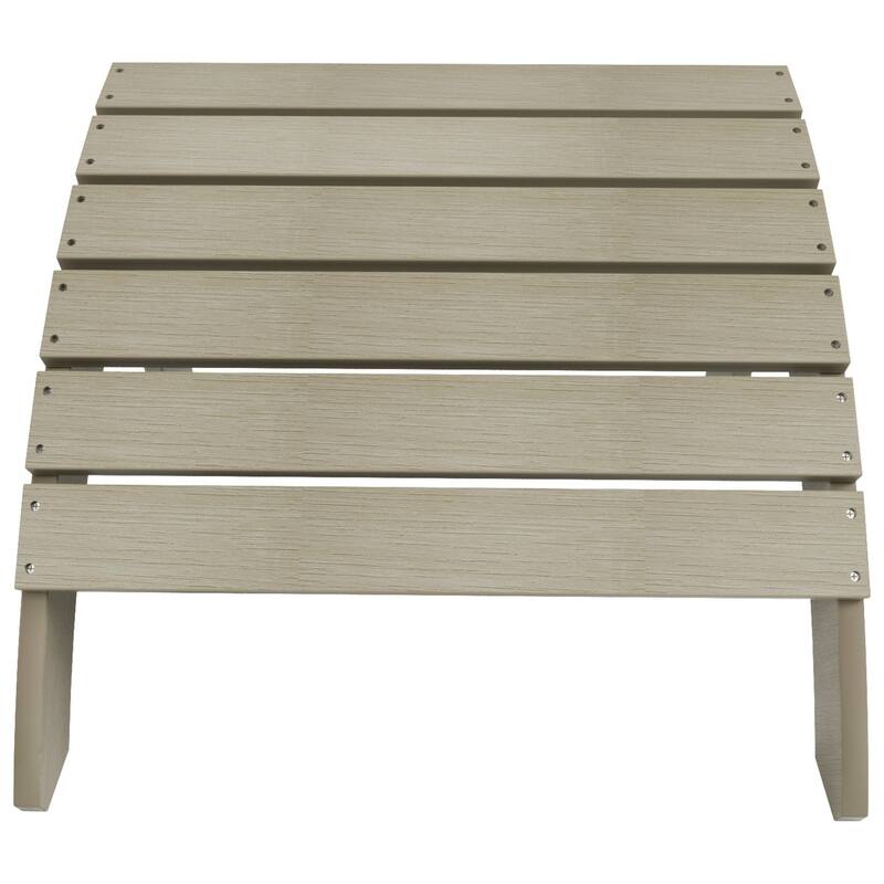 Vineyard HIPS Outdoor Eco-Friendly All Weather Adirondack Chair Ottoman