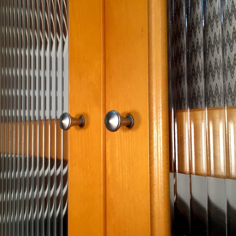 John Louis Home Solid Wood Walk-In Closet System with 4 Drawers and Doors Honey Maple