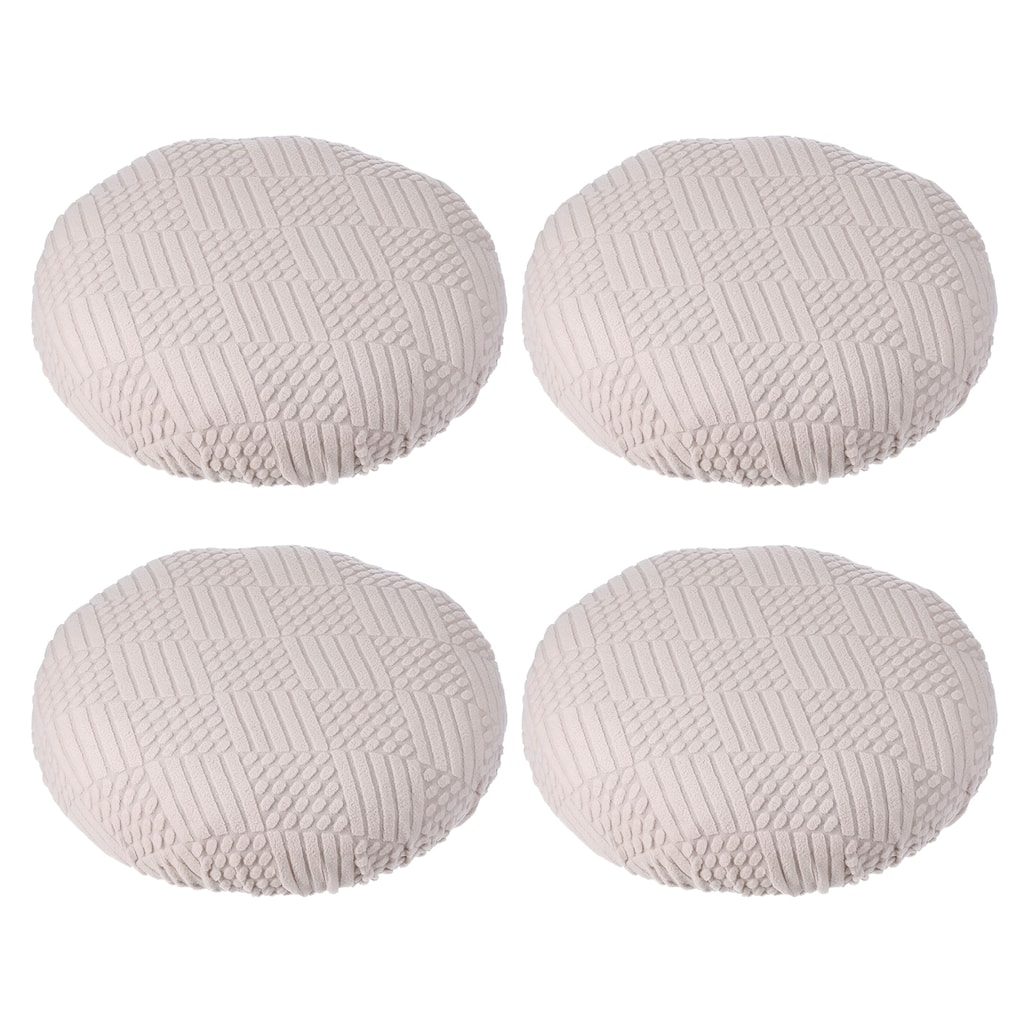 4 Pcs Bar Stool Cover, Elastic Bar Stool Seat Covers for 11"-14" Chair