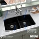 preview thumbnail 57 of 58, Karran Undermount Quartz 32 in. 50/50 Double Bowl Kitchen Sink Kit