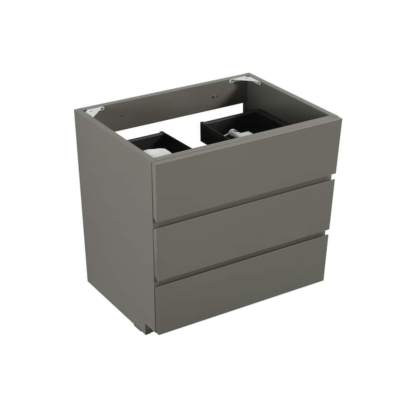 (Base Only) Floor Cabinet Vanity Base with 3 Drawers