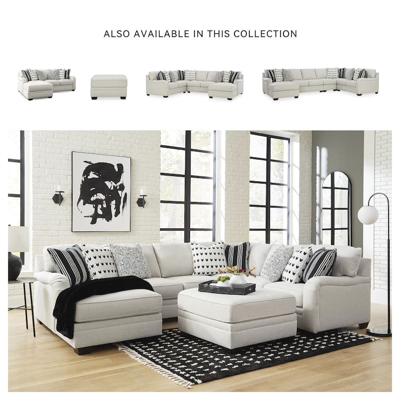 Signature Design by Ashley Huntsworth Dove Gray 2-Piece Sectional with Chaise - 95"W x 66"D x 38"H
