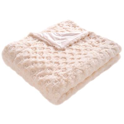 SAFAVIEH Pebbles Cream 50 x 60-inch Throw Blanket