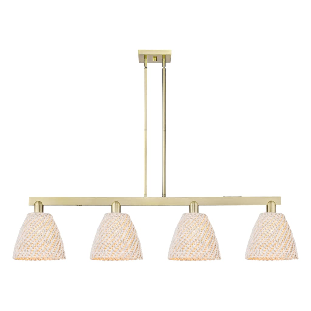 Innovations Lighting Endless Possibilities Arcadia - Bristol Natural - 4 Light 52" Stem Hung Island Light