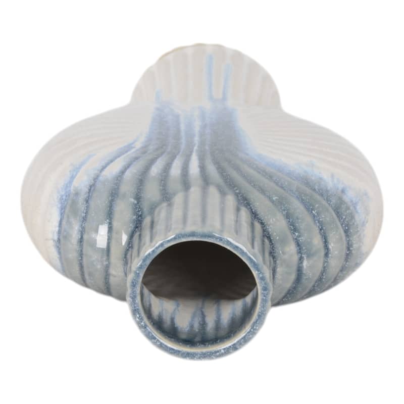 Ceramic Decorative Vase Gradient Glaze Capri Style Shell Design