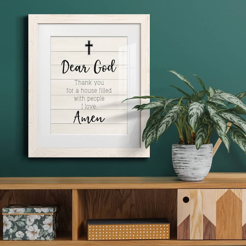 Dear God-Premium Framed Print - Ready to Hang